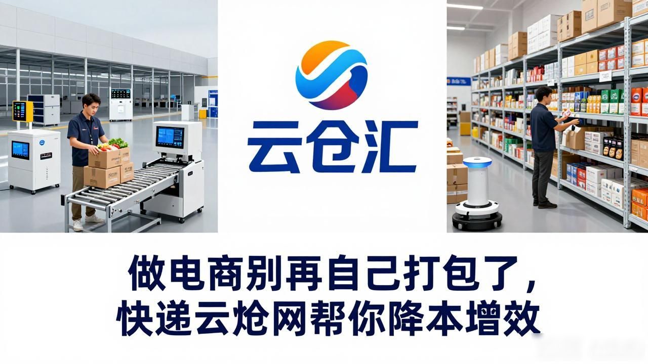 做电商别再自己打包了，快递云仓网帮你降本增效-云仓汇