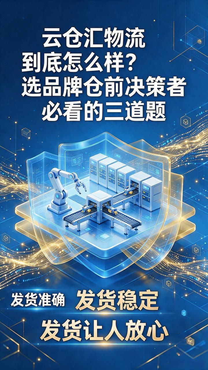 云仓汇物流到底怎么样？选品牌仓前决策者必看的三道题-云仓汇