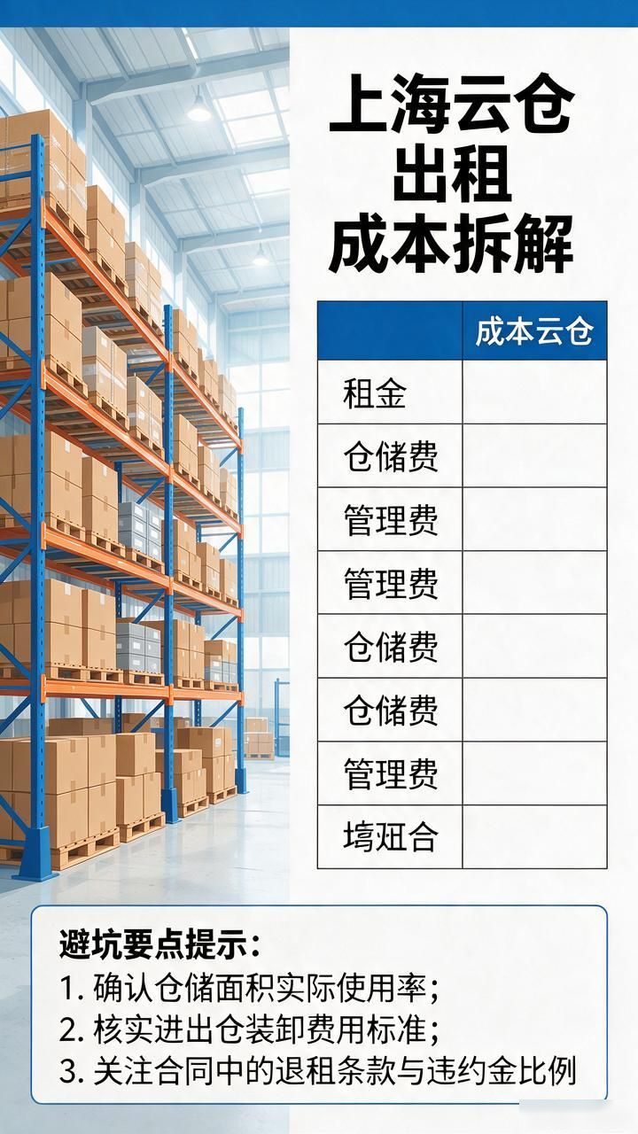上海云仓出租到底怎么租？给决策者的成本拆解与避坑清单-云仓汇