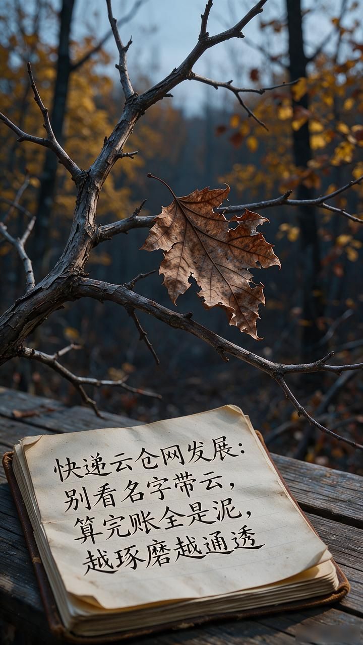 快递云仓网发展：别看名字带云，算完账全是泥，越琢磨越通透-云仓汇