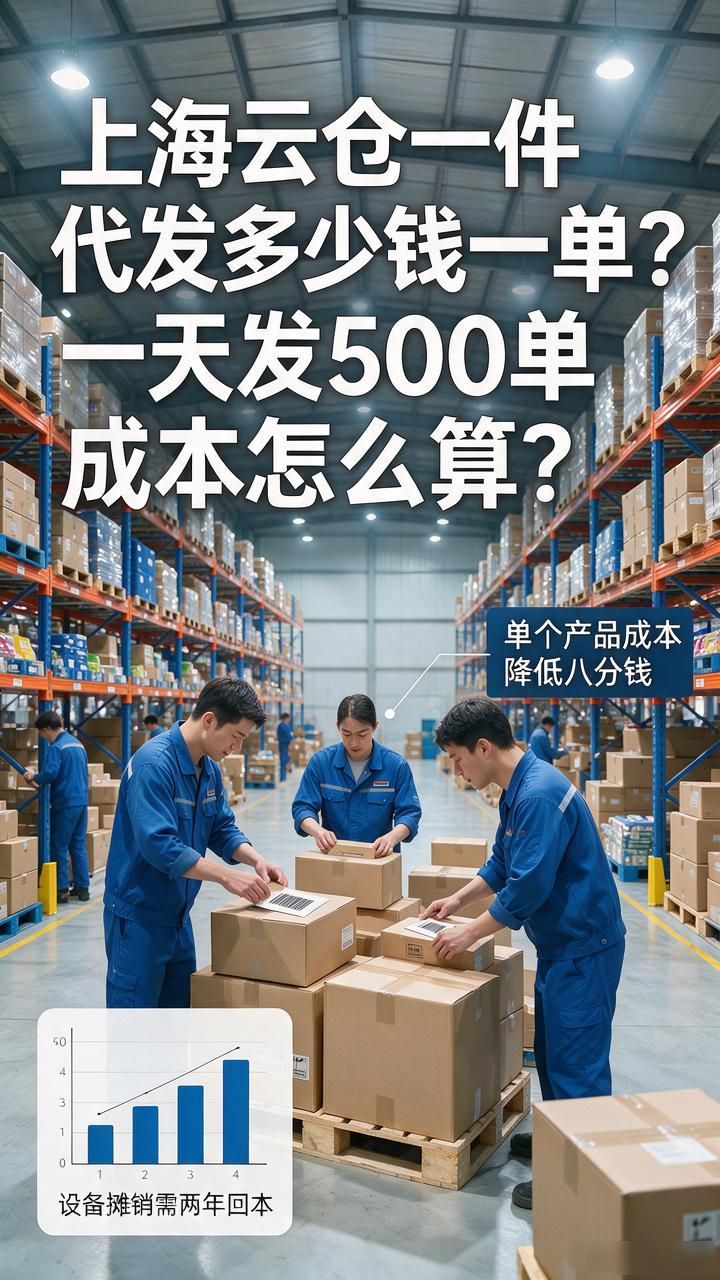 上海云仓一件代发多少钱一单？一天发500单成本怎么算-云仓汇