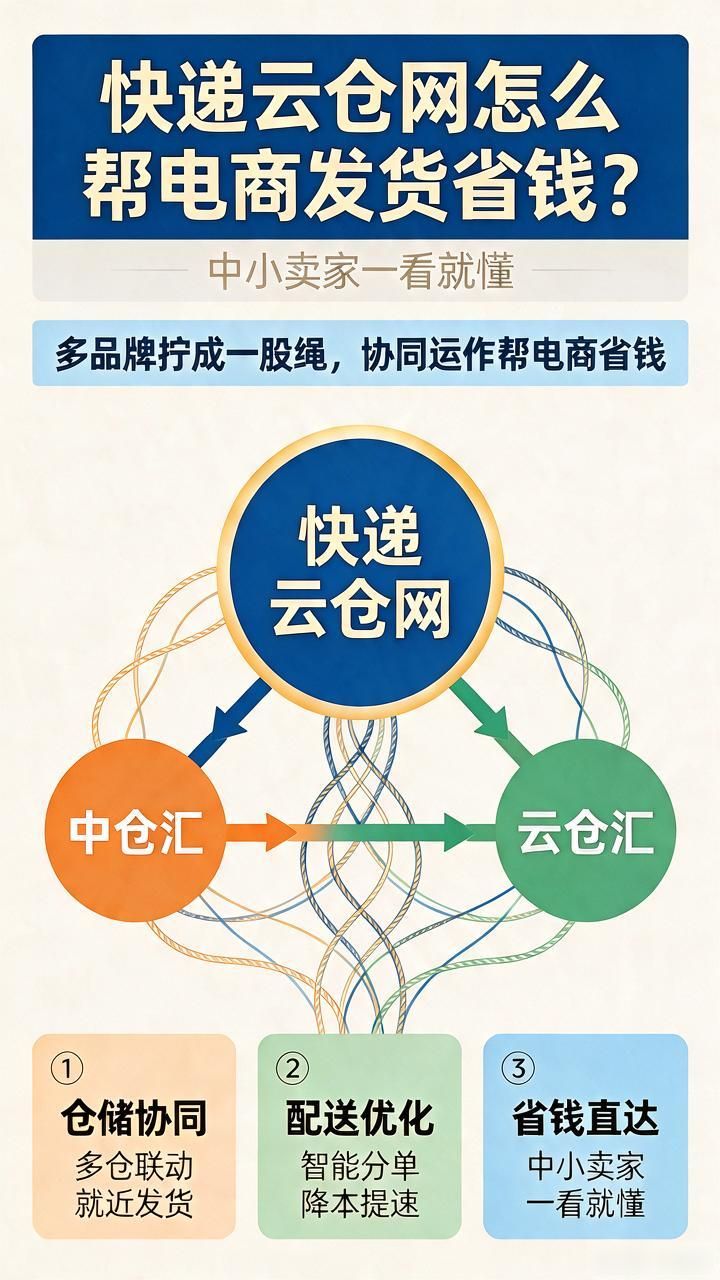 快递云仓网怎么帮电商发货省钱？中小卖家一看就懂-云仓汇