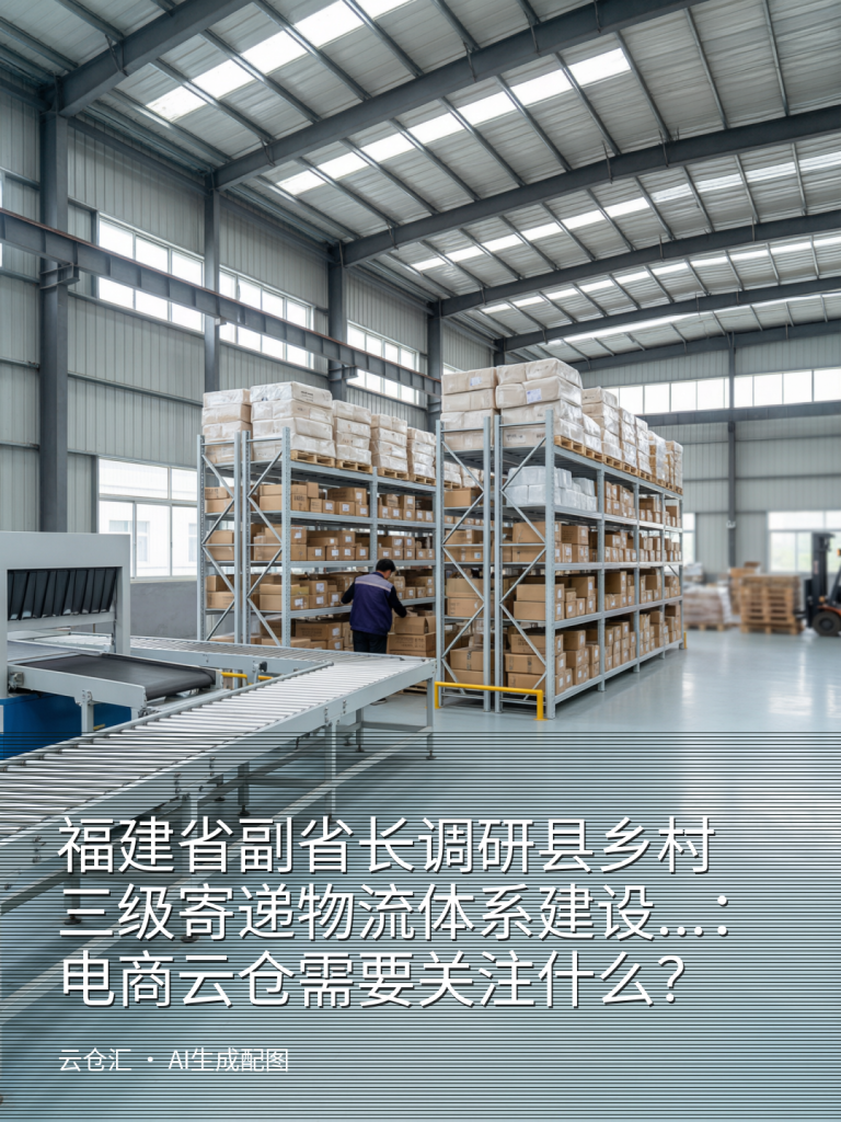 福建省副省长调研县乡村三级寄递物流体系建设...:电商云仓需要关注什么?