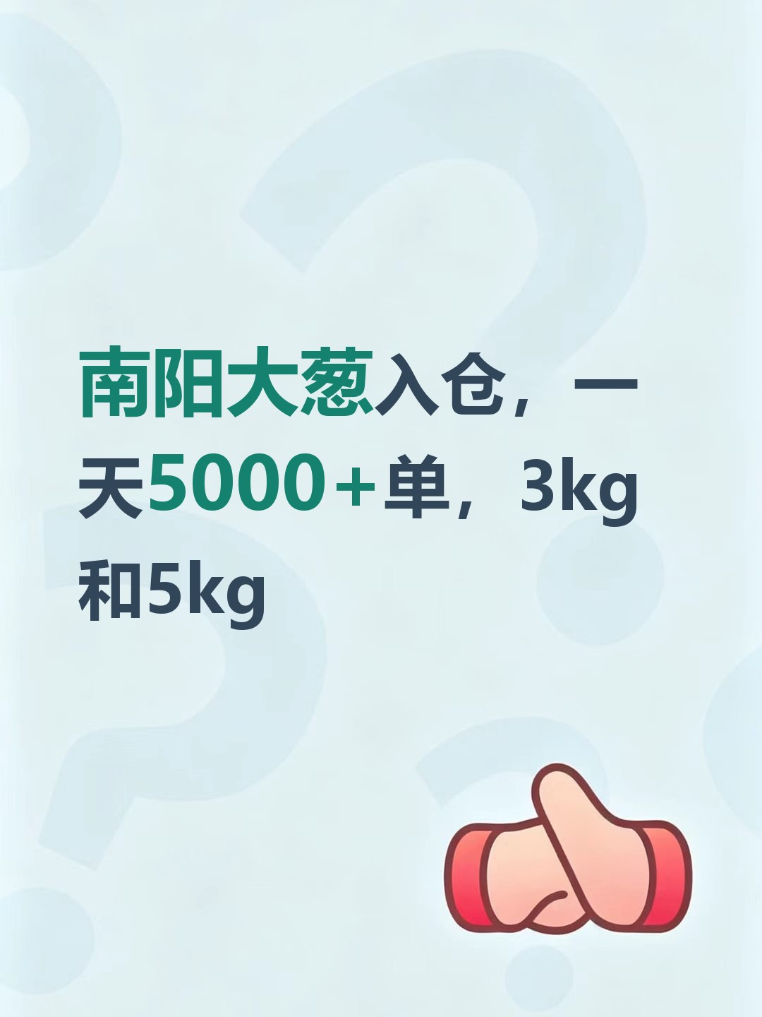 南阳大葱入仓，一天5000+单，3kg和5kg-云仓汇