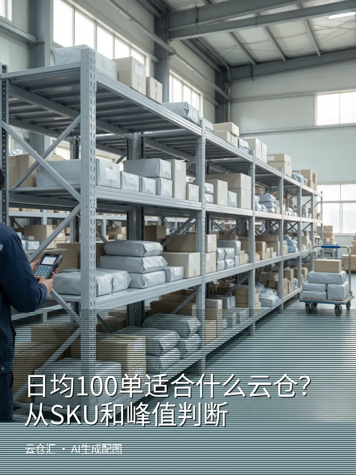 日均100单适合什么云仓?从SKU和峰值判断