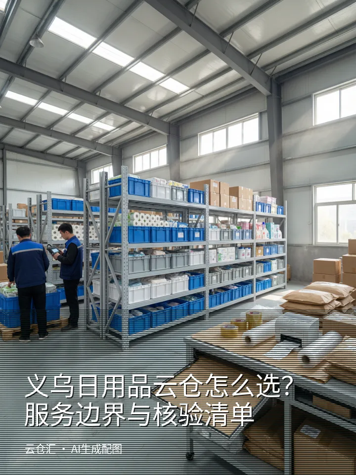义乌日用品云仓怎么选?服务边界与核验清单