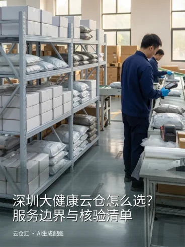 深圳大健康云仓怎么选?服务边界与核验清单-云仓汇