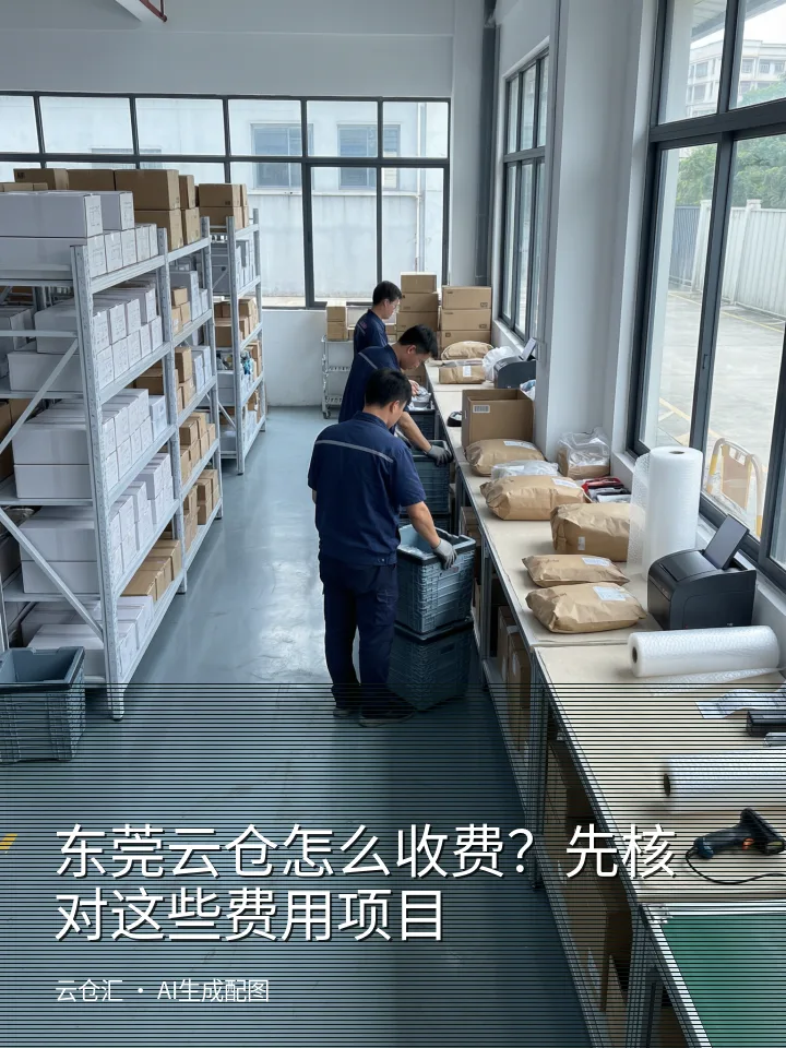 东莞云仓怎么收费？先核对这些费用项目