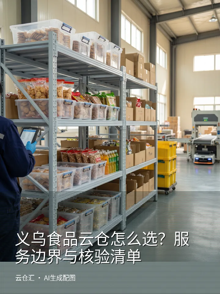 义乌食品云仓怎么选?服务边界与核验清单